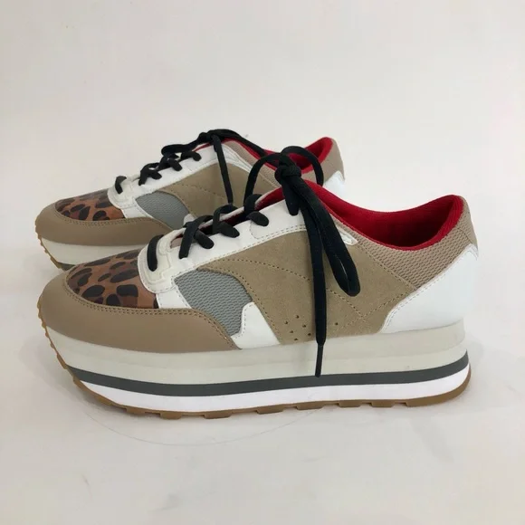 Stylish Women's black + tan Sneakers from Paris— the City of Lights! - Picture 2 of 2